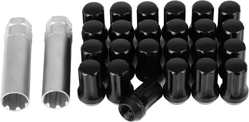 SCITOO 24PCS M14x1.5 Wheel Lug Nuts M14x1.5 Black Wheel Studs Lug Nut Fit for CSX,for Element,for HR-V,for ILX,for Insight,for Integra,for Legend,for MDX,for NSX,for Odyssey in Saudi Arabia