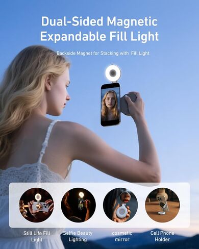 TELESIN Magnetic Phone Camera Grip for iPhone/Android Fun Shot with Detachable Wireless Shutter Remote - Official Certification - 1/4" Tripod Screw - Comfort Ergonomic Camera Grip Handle Holder in Kuwait