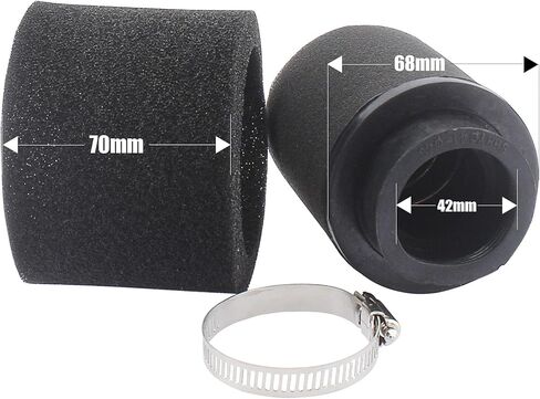 Universal 41mm 42mm 43mm Black Double Foam Pod Performance Filter for 50cc - 90cc 110cc 125cc ATV Quad Scooter Go Kart Moped Pit Dirt Super Bike in Saudi Arabia
