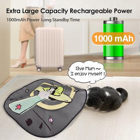ORSDA Cat Toys for Indoor Cats, 5 in 1 Interactive Cat Toy, Rechargeable Automatic Enrichment Toys for Cats Home Alone for Bored Indoor Adult Cats Self Play Kitten Toys for Exercise, Touch Activated in Kuwait