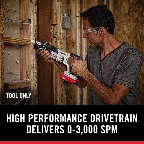 PORTER-CABLE 20V MAX* Reciprocating Saw, Tool Only (PCC670B) in Saudi Arabia