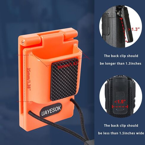 Uayesok Quick-Release Handheld Belt Belt Holster ، حامل مشبك حزام Talkie القابل للتعديل لـ Baofeng Kenwood Motorola Yaesu Midland HT Radio (Camouflage) in Kuwait