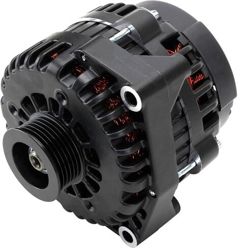Speedway Motors GM AD244 Style High Output 220 Amps All Black Copnalator - Perfect for Accessories - تناسب شاحنات عصر LS - ترقية أداء موثوقة in Kuwait