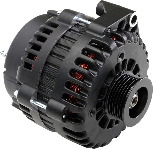 Speedway Motors GM AD244 Style High Output 220 Amps All Black Copnalator - Perfect for Accessories - تناسب شاحنات عصر LS - ترقية أداء موثوقة in Kuwait