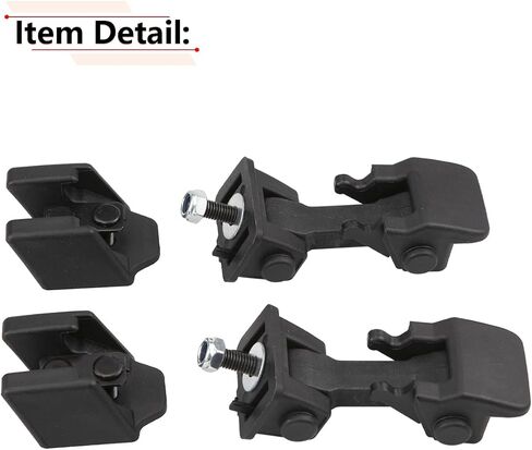 RLB-HILON Hood Latch Compatible with Jeep Wrangler TJ 1997 1998 1999 2000 2001 2002 2003 2004 2005 2006 Year, 1 Pair Hood latches with Bracket in Saudi Arabia