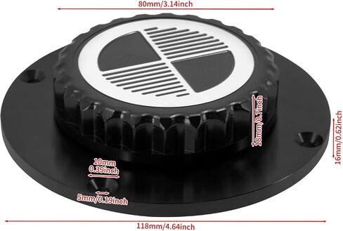 HDBUBALUS Motorcycle Gas Cap Fuel Tank Cap Cover For BMW K Series K75 K100 K1100 Black&White in Saudi Arabia