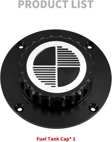 HDBUBALUS Motorcycle Gas Cap Fuel Tank Cap Cover For BMW K Series K75 K100 K1100 Black&White in Saudi Arabia