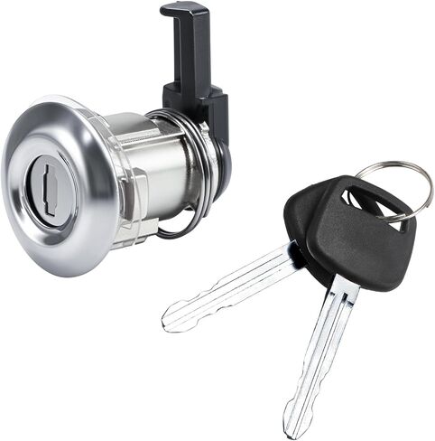 FUSCH Fuel Tank Cap Cover Fuel Door Lock Cylinder W/ 2 Keys Set Compatible with 1995-2004 Toyota Tacoma 2000-2003 Tundra Gas Fuel Filler Lid Cylinder Lock Replace # : 69058-35140 in Saudi Arabia