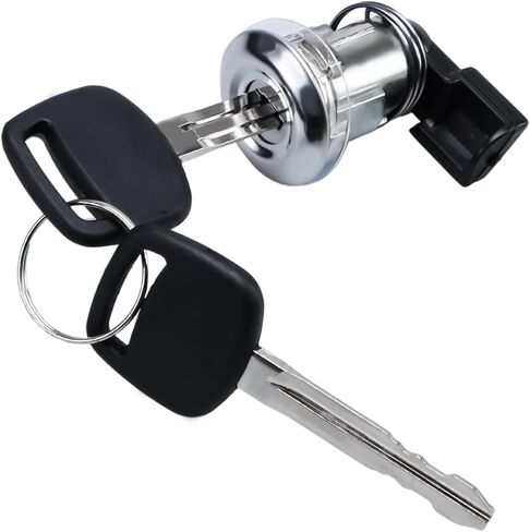 FUSCH Fuel Tank Cap Cover Fuel Door Lock Cylinder W/ 2 Keys Set Compatible with 1995-2004 Toyota Tacoma 2000-2003 Tundra Gas Fuel Filler Lid Cylinder Lock Replace # : 69058-35140 in Saudi Arabia
