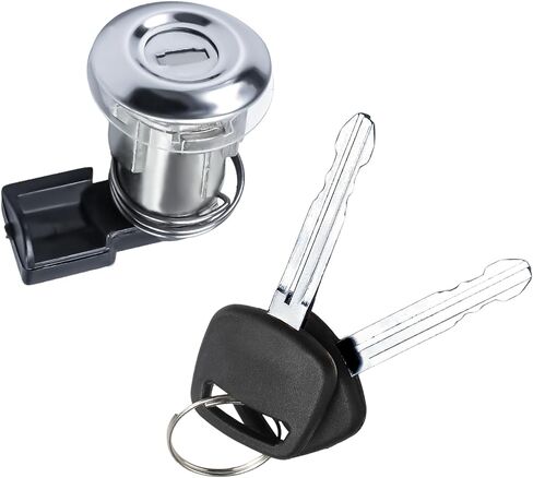 FUSCH Fuel Tank Cap Cover Fuel Door Lock Cylinder W/ 2 Keys Set Compatible with 1995-2004 Toyota Tacoma 2000-2003 Tundra Gas Fuel Filler Lid Cylinder Lock Replace # : 69058-35140 in Saudi Arabia