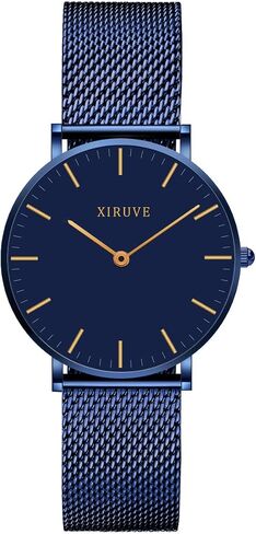 Women's Ultra Thin 6.5mm Minimalist Stainless Steel Mesh Strap Analog Quartz Bracelet Watch in Saudi Arabia