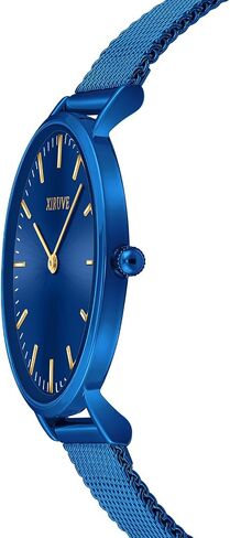 Women's Ultra Thin 6.5mm Minimalist Stainless Steel Mesh Strap Analog Quartz Bracelet Watch in Saudi Arabia