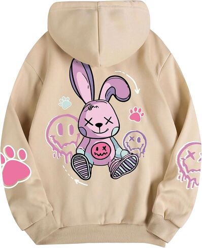 SHENHE Women's Letter Print Thermal Lined Hooded Sweatshirt Graphic Hoodie Pullover in Kuwait