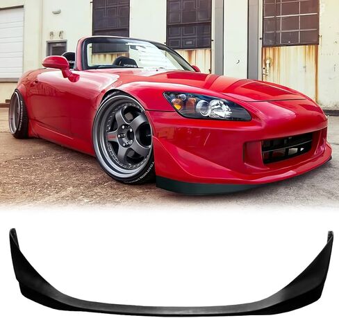 مفسد ذقن الشفاه الأمامي المصد ، متوافق مع 2004-2009 Honda S2000 AP2 ، CR Style PU الأمامي السفلي الحامي ، الأسود غير المصقول ، 1pc in Saudi Arabia