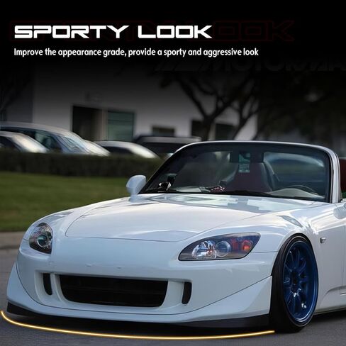 مفسد ذقن الشفاه الأمامي المصد ، متوافق مع 2004-2009 Honda S2000 AP2 ، CR Style PU الأمامي السفلي الحامي ، الأسود غير المصقول ، 1pc in Saudi Arabia