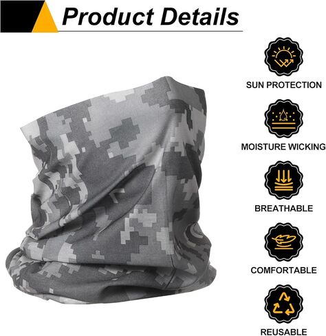 Harfington الصيف تبريد العنق Gaiters الحماية من أشعة الشمس أقنعة أقنعة صيد الرقبة Gaiter واقية من الشمس التنفس باندانا in Kuwait