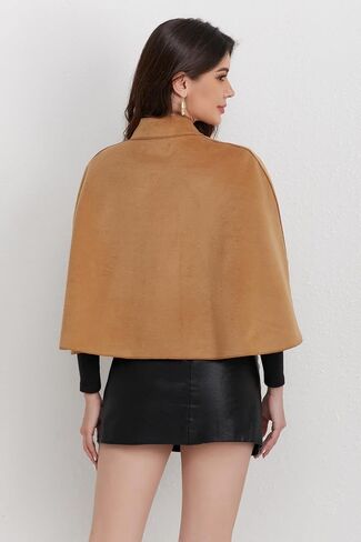 Short Cape for Womens Winter Warm Shawl Wraps Cardigan Dressy Cloak for Party in Saudi Arabia