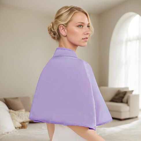Warm Shawl 32x17 Thickened Plush Protective Shoulder Shawl, 360° Wrap Soft Comfortable Washable Shoulder Cape for Elderly Women Old People Winter in Saudi Arabia