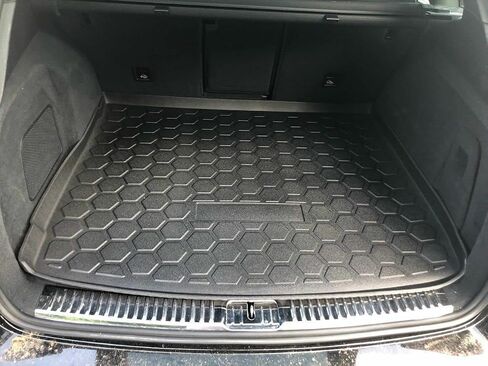 Cargo Liner - Trunk Mat for Porsche Cayenne 2011-2018 – Weather-Resistant Trunk Mats for Cars with Raised Lip – Non-Slip Car Trunk Mat Rubber – Easy to Install – Laser Pre-Cut Design in Saudi Arabia