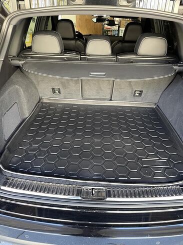 Cargo Liner - Trunk Mat for Porsche Cayenne 2011-2018 – Weather-Resistant Trunk Mats for Cars with Raised Lip – Non-Slip Car Trunk Mat Rubber – Easy to Install – Laser Pre-Cut Design in Saudi Arabia
