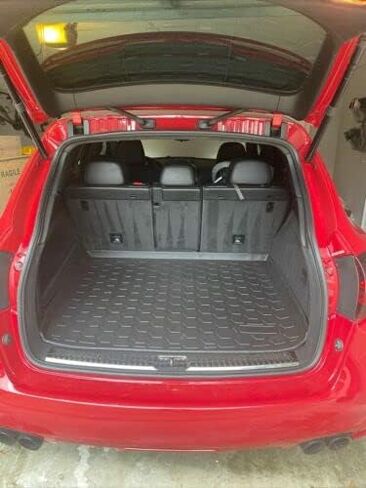 Cargo Liner - Trunk Mat for Porsche Cayenne 2011-2018 – Weather-Resistant Trunk Mats for Cars with Raised Lip – Non-Slip Car Trunk Mat Rubber – Easy to Install – Laser Pre-Cut Design in Saudi Arabia