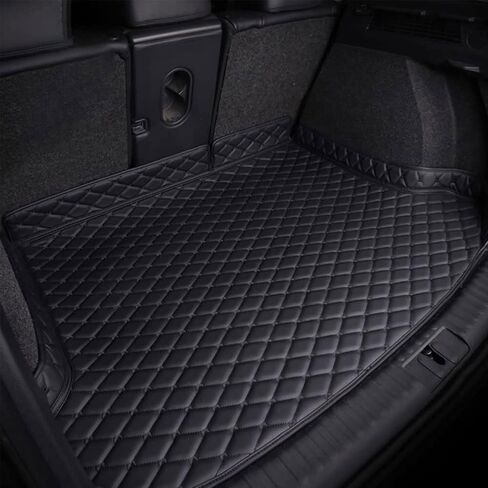 for Kia EV9 7 Seats [E] 2024+ Car Rear Backrest Cargo Mat, TPE All Weather Trunk Protection Durable Liner Floor Durable Accessories,Black-Black in Saudi Arabia