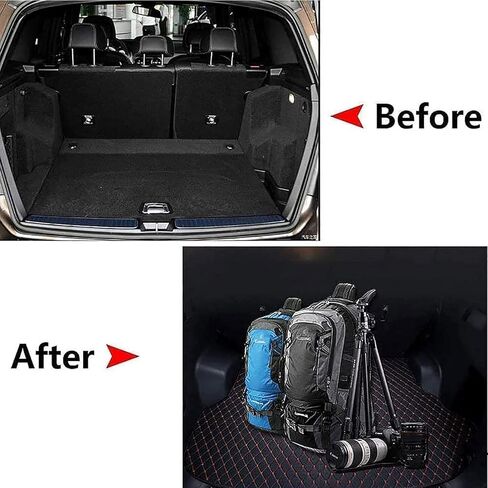 for Kia EV9 7 Seats [E] 2024+ Car Rear Backrest Cargo Mat, TPE All Weather Trunk Protection Durable Liner Floor Durable Accessories,Black-Black in Saudi Arabia