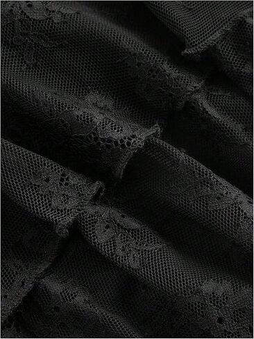 Wdirara Women's Lace Lace Skorts Mini Mini Skorts Side High Chister Skirt in Saudi Arabia