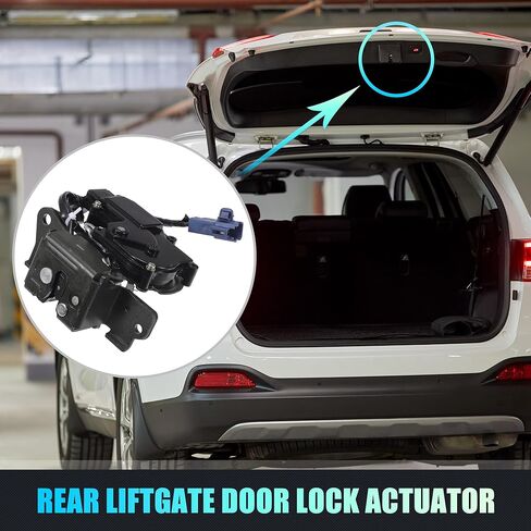 X AUTOHAUX Replacement Rear Liftgate Door Lock Actuator with Cable for Toyota Prius 2004-2009 Tailgate Latch Assembly No.6935047011 Black in Saudi Arabia