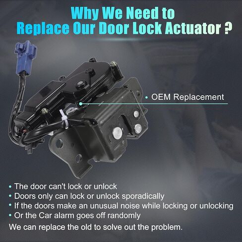X AUTOHAUX Replacement Rear Liftgate Door Lock Actuator with Cable for Toyota Prius 2004-2009 Tailgate Latch Assembly No.6935047011 Black in Saudi Arabia