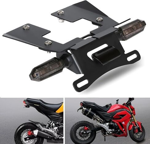 MSX 125 Grom Fender Eliminator Kits LED Indicator Turn Signal Blinker Compatible with MSX 125 Grom 2016-2020 License Plate Bracket Holder Tail Tidy (CLEAR) in Saudi Arabia