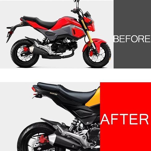MSX 125 Grom Fender Eliminator Kits LED Indicator Turn Signal Blinker Compatible with MSX 125 Grom 2016-2020 License Plate Bracket Holder Tail Tidy (CLEAR) in Saudi Arabia