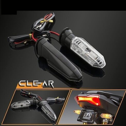MSX 125 Grom Fender Eliminator Kits LED Indicator Turn Signal Blinker Compatible with MSX 125 Grom 2016-2020 License Plate Bracket Holder Tail Tidy (CLEAR) in Saudi Arabia
