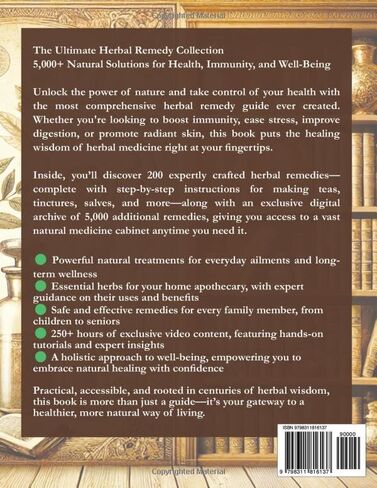 The Timeless Home Herbalist: Over 5,000 Herbal Remedies to Restore Health, Boost Immunity, and Achieve Natural Wellness—Inspired by the Teachings of Dr. Barbara O’Neill in Saudi Arabia