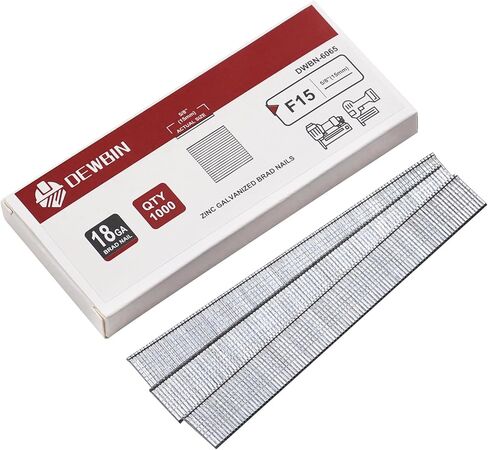 18 Gauge Brad Nails ، 1000 Counts 3/4 inch 18 Ga Brad Nails ، مسامير مجلفنة للمسدس الأظافر ، وإنهاء مسدس الأظافر للهوميل in Kuwait