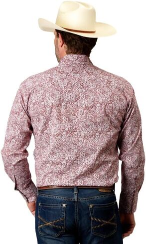 قميص روبر الغربي رجال الأكمام الطويلة Paisley Print 03-001-0225-2109 Re in Saudi Arabia