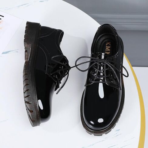 XMM Oxford Shoes for Women Lace up Flats Women's Oxfords Saddle Non-Slip Work Office Comfortable Dress Business Casual Dressy Shoes in Kuwait