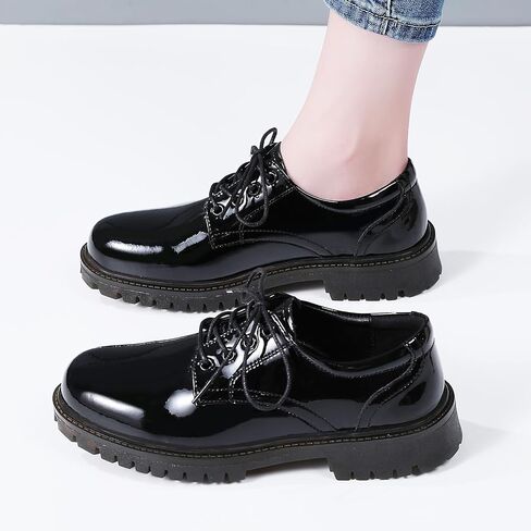 XMM Oxford Shoes for Women Lace up Flats Women's Oxfords Saddle Non-Slip Work Office Comfortable Dress Business Casual Dressy Shoes in Kuwait