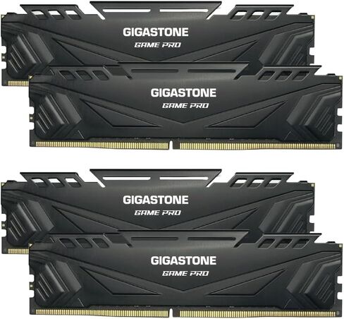 【DDR4 RAM】 GIGASTONE Game PRO 32GB Kit (2x16GB) DDR4 3200MHz PC4-25600 CL 16-18-18-40 Intel XMP 2.0 AMD Ryzen 1.35V UDIMM 288 Pin Unbuffered Non ECC High Performance Gaming Desktop Memory - Red in Saudi Arabia