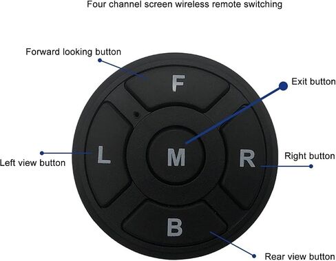 Video Switcher, Intelligent Car Video Switcher Converter, 4 Input 1 Output Switch Video System Auto Parts with Remote Control, Easy Installation, Single Video Output in Saudi Arabia