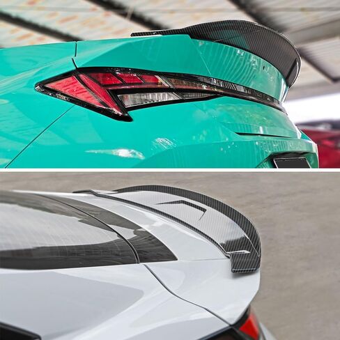 Spoiler Trunk متوافق مع 2021-2025 Hyundai Elantra المفسد الخلفي ، Gloss Black R Design Spoiler Wing Express Body Kit Accessories in Kuwait