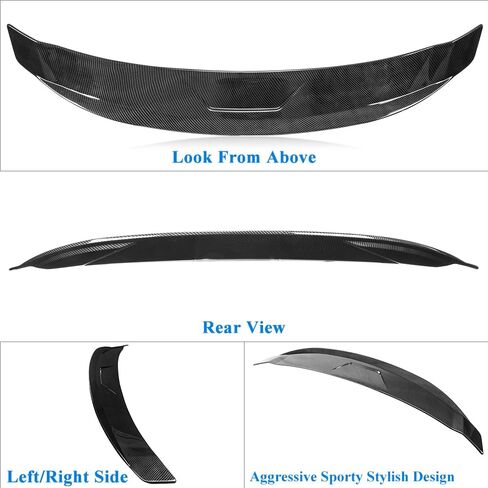 Spoiler Trunk متوافق مع 2021-2025 Hyundai Elantra المفسد الخلفي ، Gloss Black R Design Spoiler Wing Express Body Kit Accessories in Kuwait