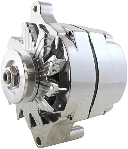 New Premium Alternator Compatible with Ford Race Car Applications 110 Amp! 1 Wire High Output Chrome C4TF-10300-B C4TZ-10346-B C5AF-10300-A C5AF-10300-B C5AF-10300-C C5AF-10300-D C5AF-10300-E in Kuwait