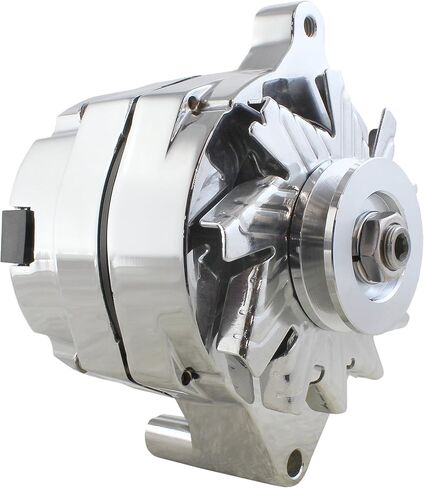 New Premium Alternator Compatible with Ford Race Car Applications 110 Amp! 1 Wire High Output Chrome C4TF-10300-B C4TZ-10346-B C5AF-10300-A C5AF-10300-B C5AF-10300-C C5AF-10300-D C5AF-10300-E in Kuwait
