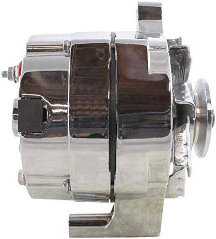 New Premium Alternator Compatible with Ford Race Car Applications 110 Amp! 1 Wire High Output Chrome C4TF-10300-B C4TZ-10346-B C5AF-10300-A C5AF-10300-B C5AF-10300-C C5AF-10300-D C5AF-10300-E in Kuwait