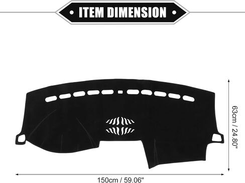 Car Dashboard Cover Mat Compatible for Ford Explorer 2011-2019, Protective Polyester Black Blue Center Console Interior Trim Dash Board Mat in Saudi Arabia