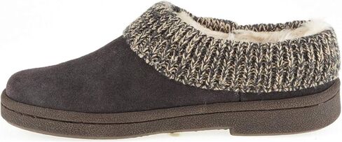 Clarks Womens Leather Leather Comfort Clog Clibed Clipper - Plush Faux Fur Trim - Slippers House Outdoor Outdoor للنساء (Burgundy/Beige 9M) in Kuwait