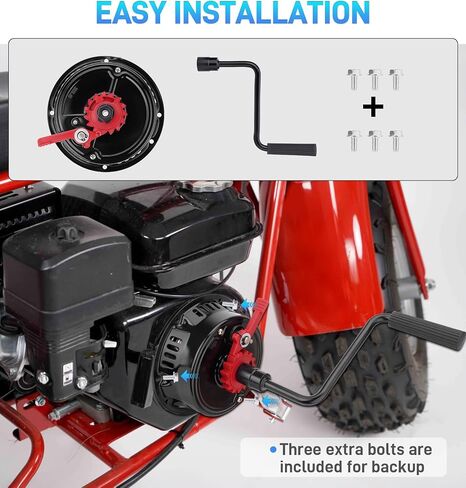 Easy Quick Fast Pull Start Recoil Starter Assembly Compatible with Predator 212，Coleman CT200U B200R 200cc Mini Bike And KT196 Go Kart，Crank Handle Start for Honda 6.5HP GX160 196 Hisun Engine-Plastic in Saudi Arabia