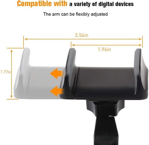 JeCar Multi-Functional JK Phone Holder, 2 in 1 Phone & Walkie Talkie Bracket for Jeep Wrangler 2011-2018 Jeep Wrangler JK JKU, Gray in Saudi Arabia
