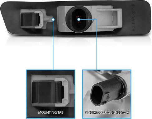 Amerilite لعام 1997-1998 BMW E36 3-Series Chrome Housing Clear Clear Chrome Side Lights زوج-سائق وجانب الركاب in Saudi Arabia